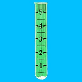 Natures Yard Glass Tube Rain Gauge Replacement 1" Tube with Top Lip
