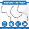 Yaocom 40 Pack Flexible Nozzle Extensions 5.9 Inch Brass Mist