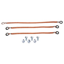 JEGS 79491 Braided Ground Strap Set 1969-1972 Chevy Chevelle & El Camino 1970-19