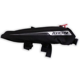 ZONE3 Aero Top Tube Cycling/Triathlon 'Bento Box' Bag, Black/Silver, One Size