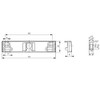 Balcony door catch Snapper Metal with Counterpart for various Profile