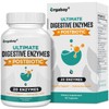 Orgabay Enzimas digestivas de 1000 mg con posbióticos, mezcla de