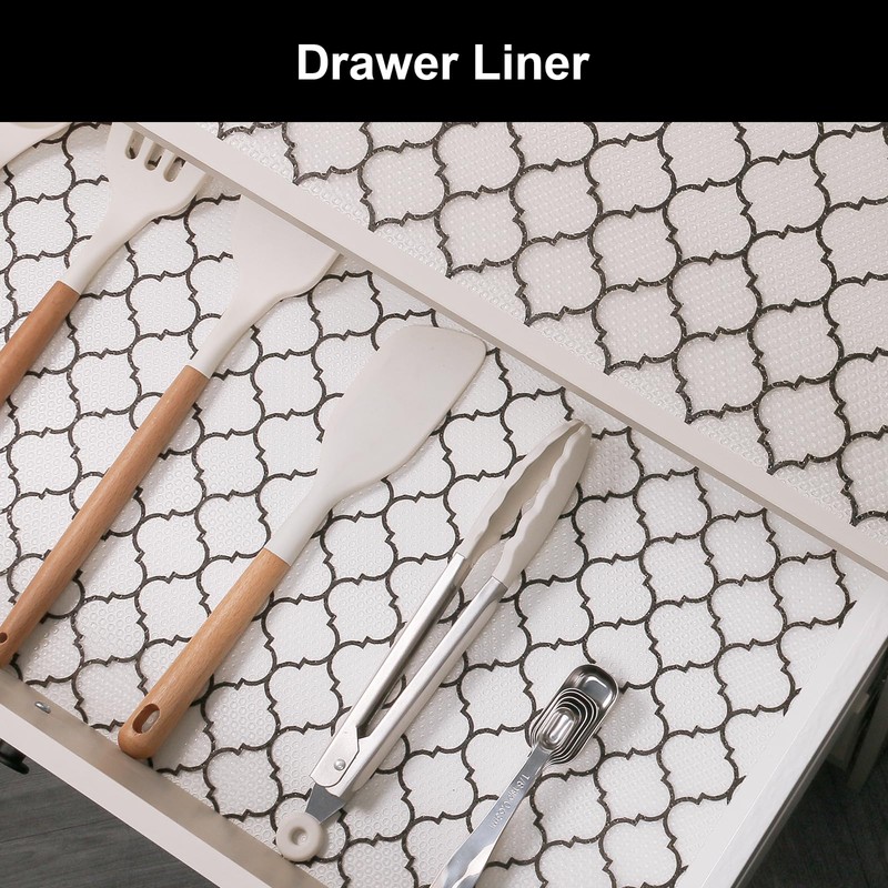 Cooyes Shelf Liner – Non-Slip Shelf Liners for Kitchen Cabinets