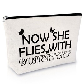 Memorial Gifts for Loss of Mom Makeup Bag Sympathy Bereavement Gift for Loss of Mother Dad Grandma Sister Daughter Friends Cosmetic Bag Thoughtful Remembrance Present for Women Her Zipper Travel Pouch