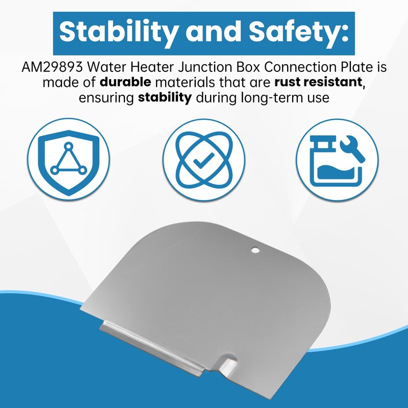 AM29893 Junction Box Cover for Rheem Water Heater, Made of