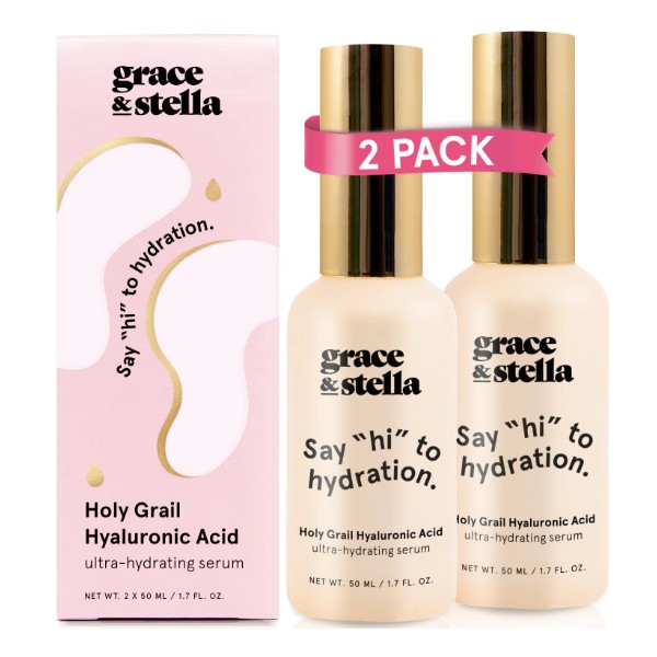 grace & stella Award Winning Hyaluronic Acid Serum for Face