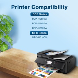 8 Packs LC-421XLVAL LC421XL Cartridges Compatible with Brother LC421 XL Printer Cartridges LC421 LC-421XL Multipack for Brother DCP-J1050DW Cartridges MFC-J1010DW DCP-J1140DW DCP-J1800DW (2BK/2C/2M/2Y