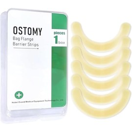 20Pcs ZnnaYoha Stoma Barrier Strips, Medical Grade Hydrocolloid Skin Extender Strips for Colostomy Bags