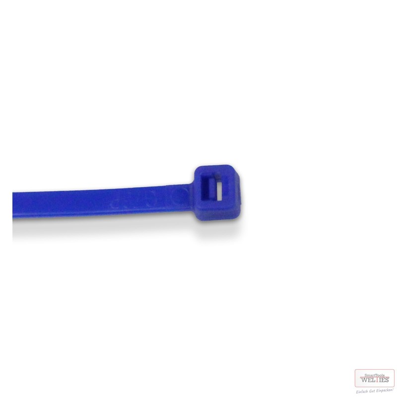WeltiesSmartTools Cable Ties Blue 100 x 2.5 Nylon 6.6 UV