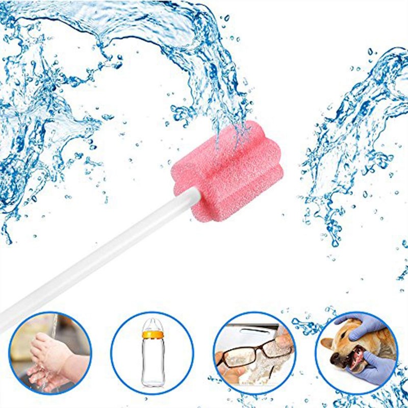 100PCS Disposable Mouth Swabs Sponge - Unflavored, Sterile Oral Swabs