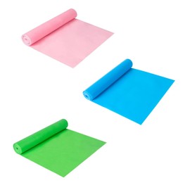 3 Piece Professional Latex Elastic Bands,Resistance Bands Set for Home and Gym Workouts,Covering Yoga,Strength Training,Pilates and Rehabilitation(Pink,Blue,Green)
