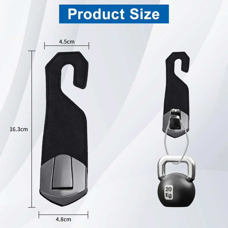 yimoyop 2 Packs Suede Car Purse Hooks Behind Seats with