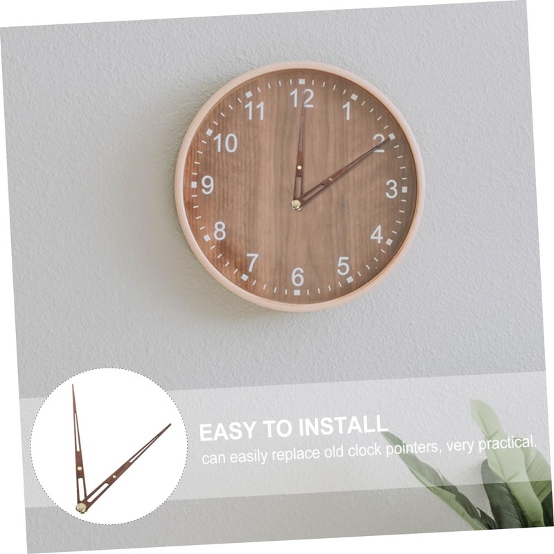 Tofficu 1 Set Wooden Clock Hands Replacement DIY Wall Clock