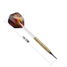 Darting Bull Brand AM09075 Set of 12 Darts, 30 Fins and 200 Tips, Unisex Adult, Gold, One Size