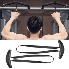 CAWKAY Pull Up Training Tube, Grip, Muscle Training, Pull Up Bar, Attachment Grip, Easy to Grip, Pull Up Machine, Chinning Training (Black (Set of 2)