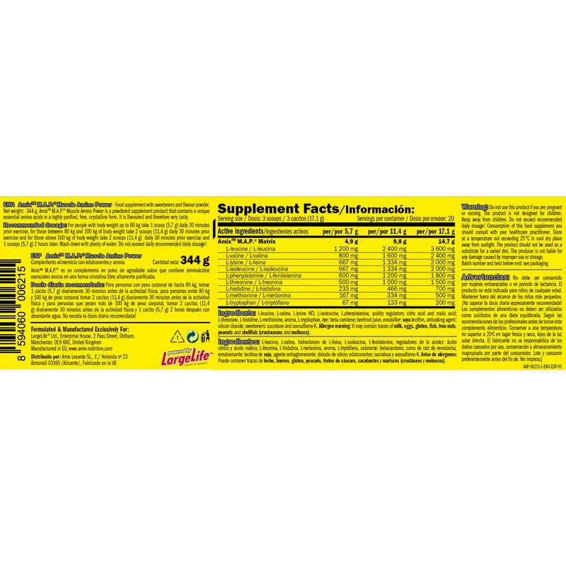 Amix Map Muscle Amino Power - Essential Amino Acid Sport