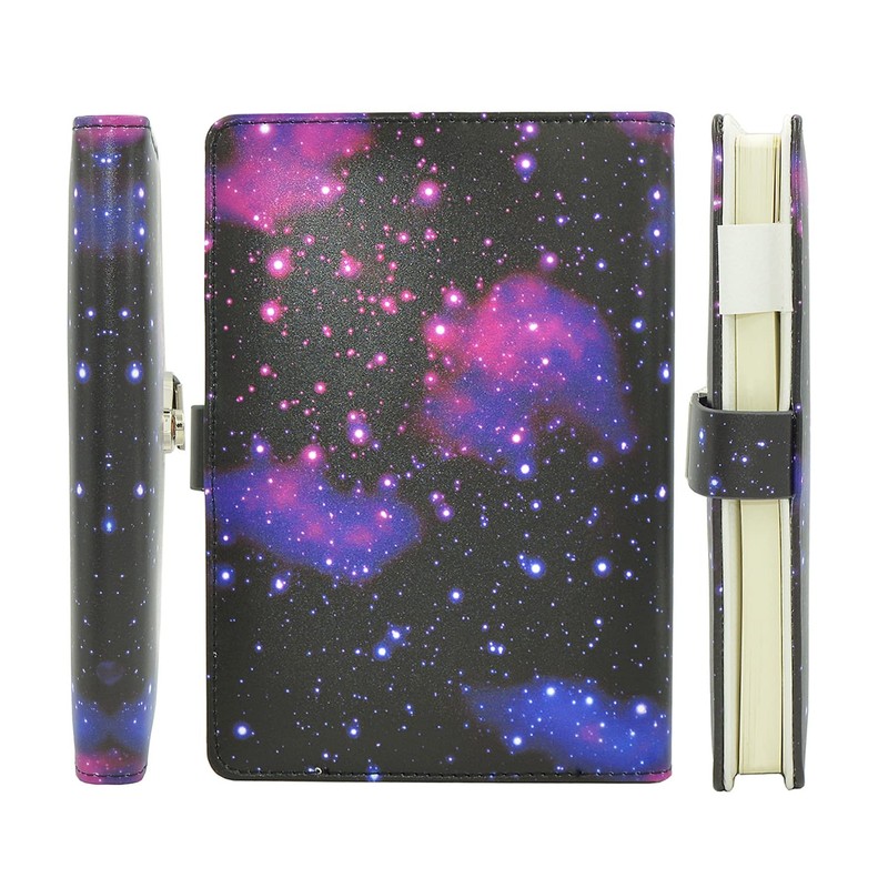 NectaRoy PU Leather Combination Lock Diary Writing Planner Organiser, Password