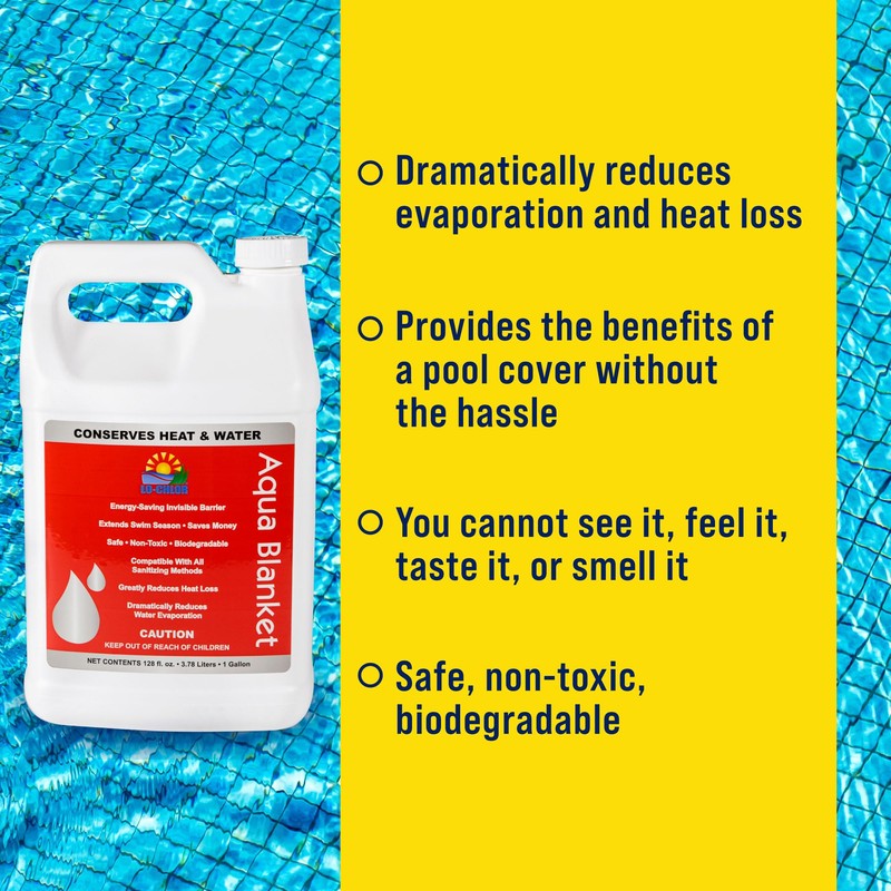 LO-CHLOR Aqua Blanket - The Liquid Solar Blanket for Pools