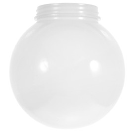 Veemoon White Replacement Goble Lampshade Acrylic Plastic Lamp Globe with 3.15 Inch Threaded Neck for Pendant Wall Sconces Lamp Indoor Outdoor(Diameter 15cm, Mouth Diameter 8cm)