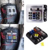 ZXMT 6-Way Car Marine Fuse Box Block Holder with LED