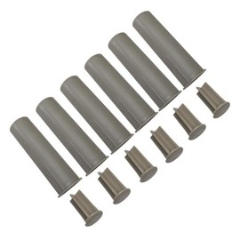 ALLSAFE Pool Fence Deck Sleeves & Plugs for 1 Inch Pole Fence (Putty)