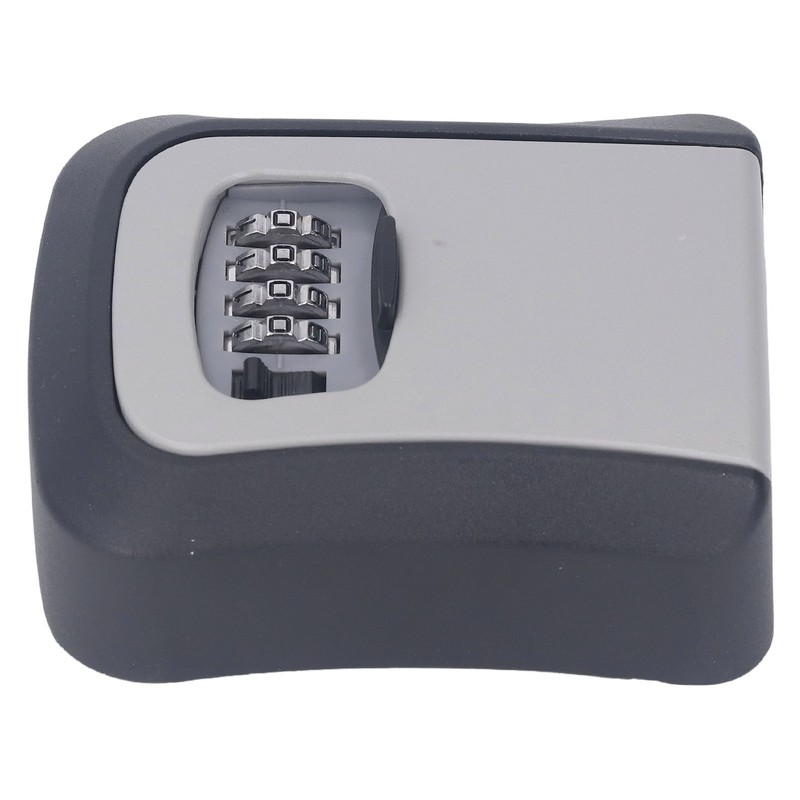 Key Lock Box Curved Aluminum Alloy Large Size Grey Wall