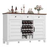 CABIHOME Farmhouse 53.5'' Buffet Cabinet with Storage, 36'' Tall Wood
