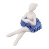 Ballerina Statue Beautiful Relaxed Mood Delicate Ceramic Ballet Dancer Figurine