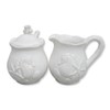 Blue Sky Ceramic Seahorse Sugar & Creamer Set, White