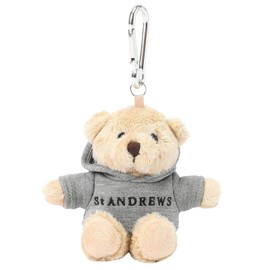 St Andrews 042-5984333 Continuous Classic Product Ball Pouch [Teddy Bear Series] (Carabiner Included) / Golf Bear, 040_Beige