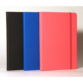 Tiger notables A5 lined ruled notebook with leather effect cover