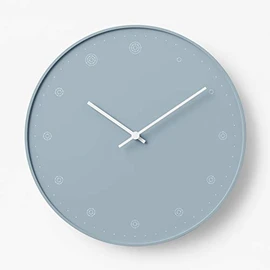Lemnos Molecule Wall Clock Analog Blue Molecule NL17-02 BL Lemnos