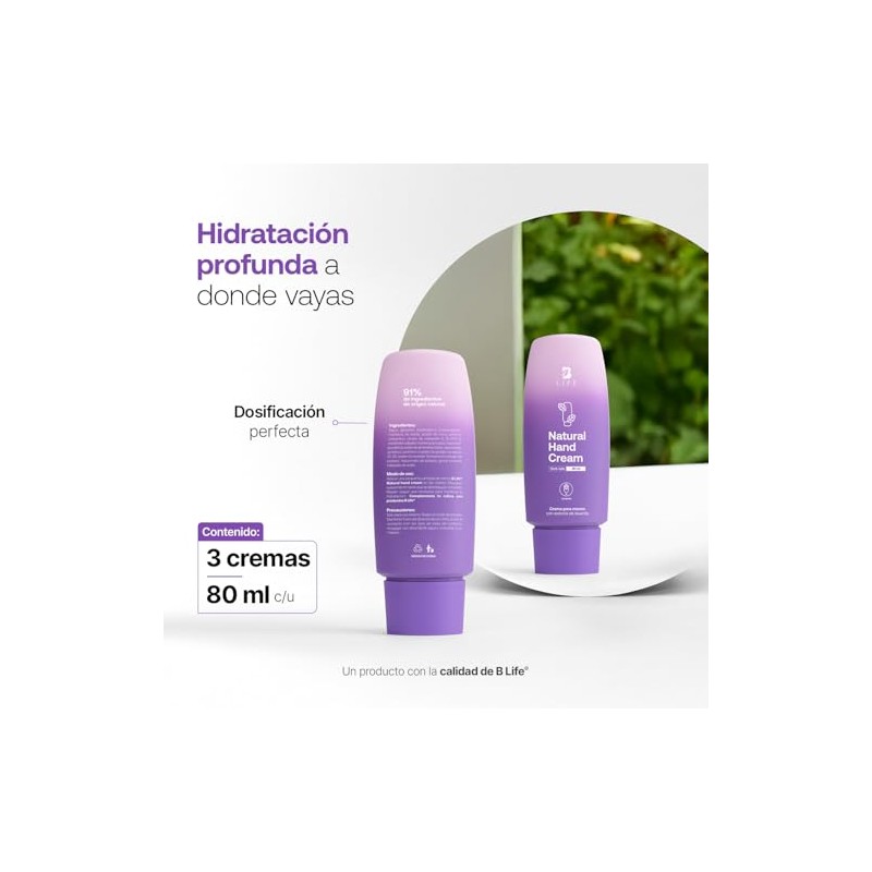 B Life | Kit de 3 cremas para manos 80