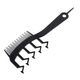 Mikinona Wide Tooth Hair Slit Comb z Shape Styling Tool for Curly Straight Hair for Salon Home Use