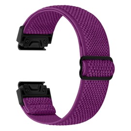 TumCez 22 mm QuickFit Bracelet for Garmin Fenix 8 47 mm/Fenix E 47 mm/Fenix 7/Fenix 7 Pro/Fenix 6/6 Pro/Fenix 5/5 Plus/Epix Gen 2 Wristband, Elastic Nylon Replacement Strap for Approach S62/S60