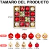 Kit de 44 Esferas Navideñas, Adornos de esferas de Navidads,