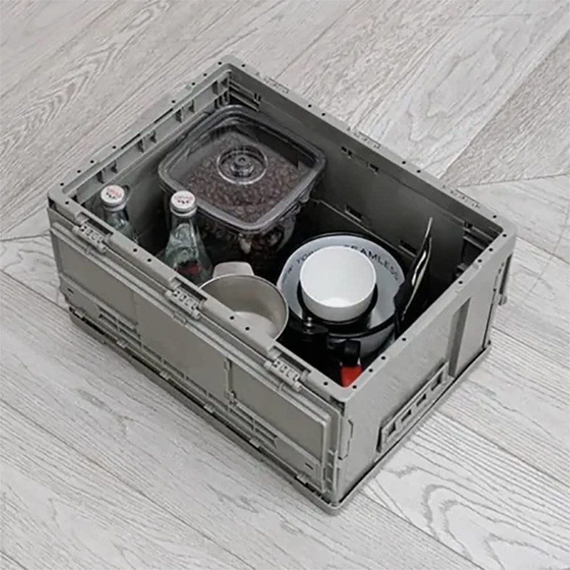SHIMOYAMA PP Lidded Home Storage Box, 19L/5Gal, Foldable Storage Drinks