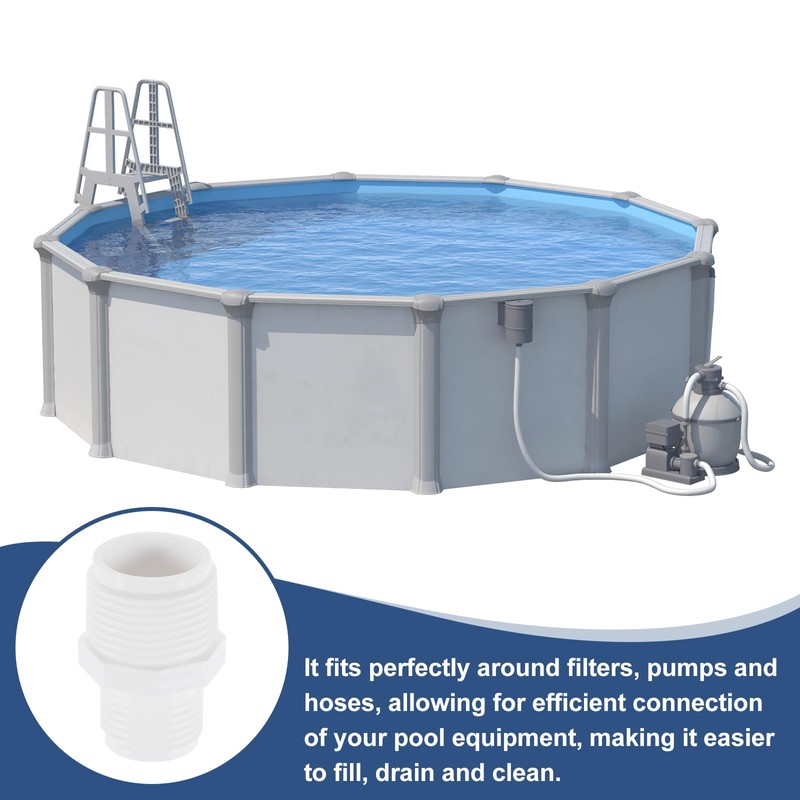 sourcing map 2 Pcs Garden Hose Adapter, Male 1" NPT