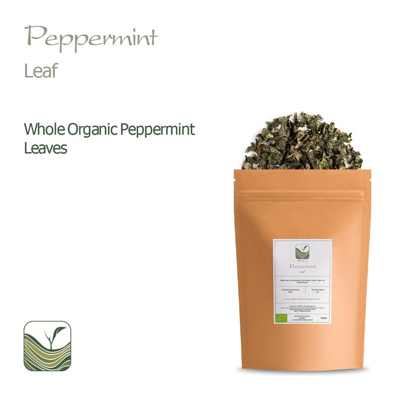 Peppermint Pure Organic Herbal Tea - Dried Loose Leaf Pepper