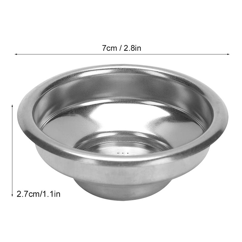 58mm Espresso Filter Basket,Stainless Steel Filter Basket,Double Layers Single Double