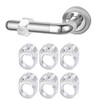 Door Handle Bumper,6 PCS PVC Door Handle Bumpers Guard Transparent Door Stopper Wall Protectors to Buffer Walls and Stop Wall Damage