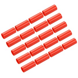 sourcing map PVC Conduit Coupler Straight Fittings Efficacy 20 mm Terminating Red Coupler Connectors for Home Hose Electrical Conduit Pack of 30