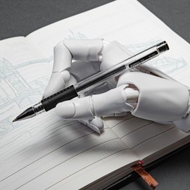 Flexible Hand Model, Moveable Artists Manikin Hand Figure for Home Office Desk Decoration, Display, Sketching, Drawing, Painting (Left, White)