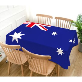Hafangry Australian Flag Tablecloth Australia Day Decoration International Flag Kitchen Dining Room Home Decor-60×84inch