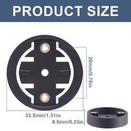 WeddHuis 1 x replacement insert adapter for Garmon original bicycle mount for Garmon cycling computer, replacement mount insert disc