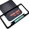 The Bahamas Flag Domed Black License Plate Frame -US Size-