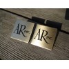 Acoustic Research 2 Acoustic Research Speaker Brass Badge 1-1/8" AR-3