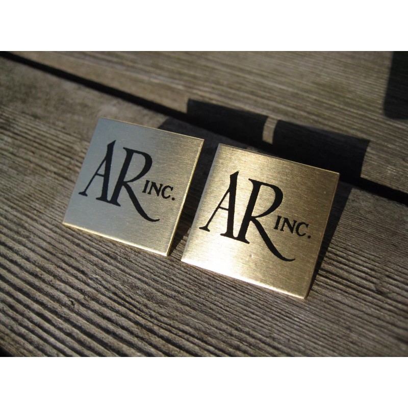 Acoustic Research 2 Acoustic Research Speaker Brass Badge 1-1/8" AR-3