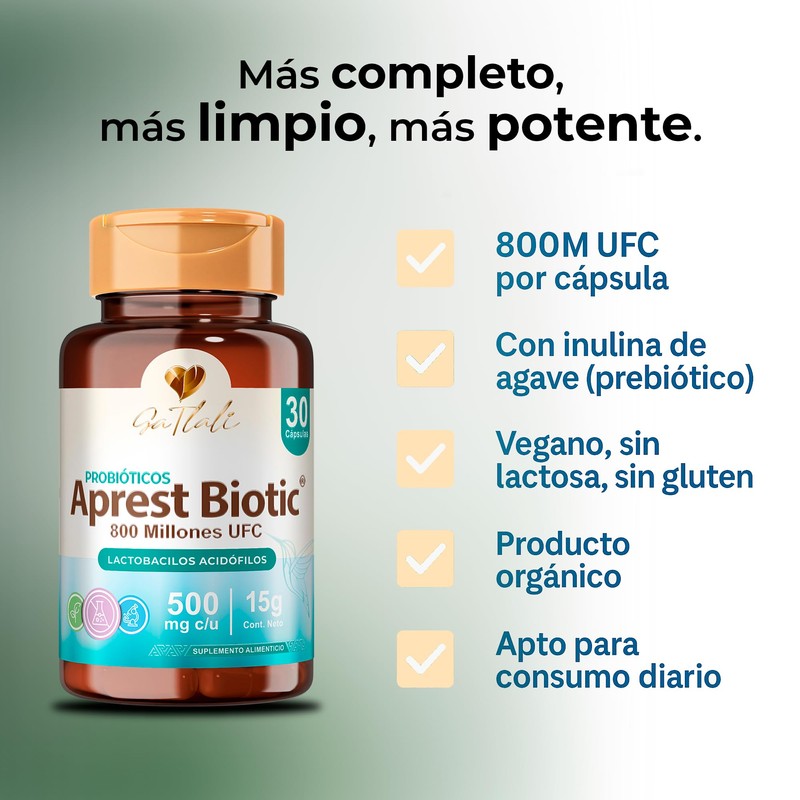 Ga Tlali Probióticos 800 Millones UFC Aprest Biotic | 30