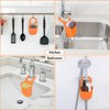 Minicoco Modern Orange Sink Sponge Holder Caddy for Kitchen and